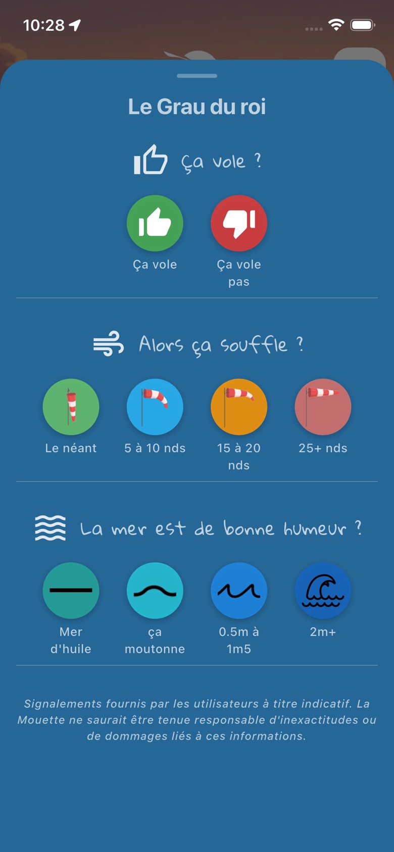 Écran des votes communautaires